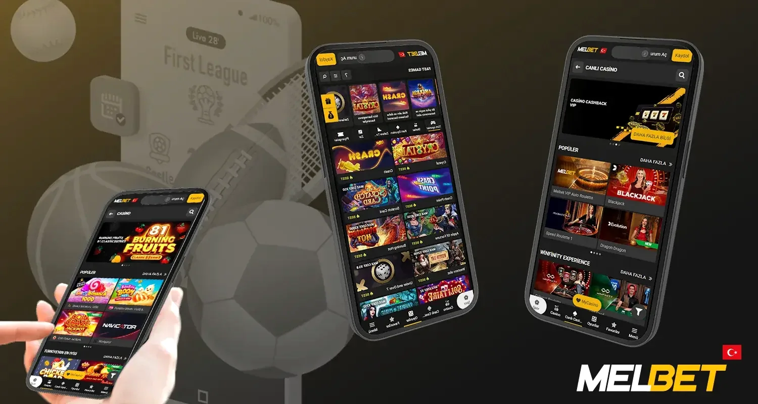 Melbet casino lobisi geniş arayüz